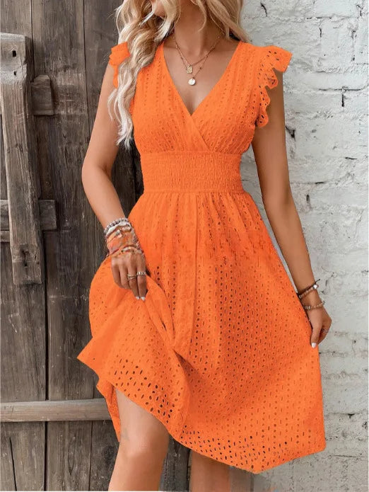 VESTIDO DE RENDA CASUAL