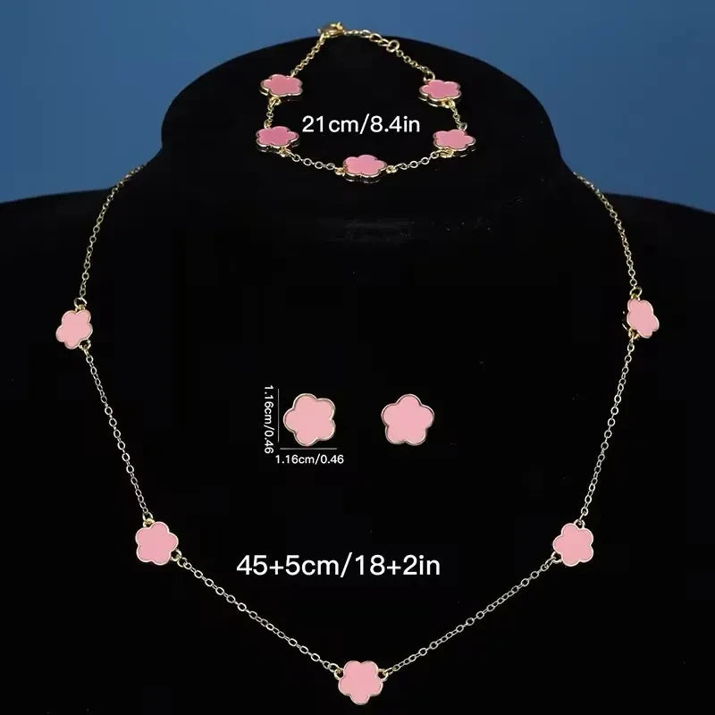 COLAR 5 PÉTALAS - FLOR DE TREVOS