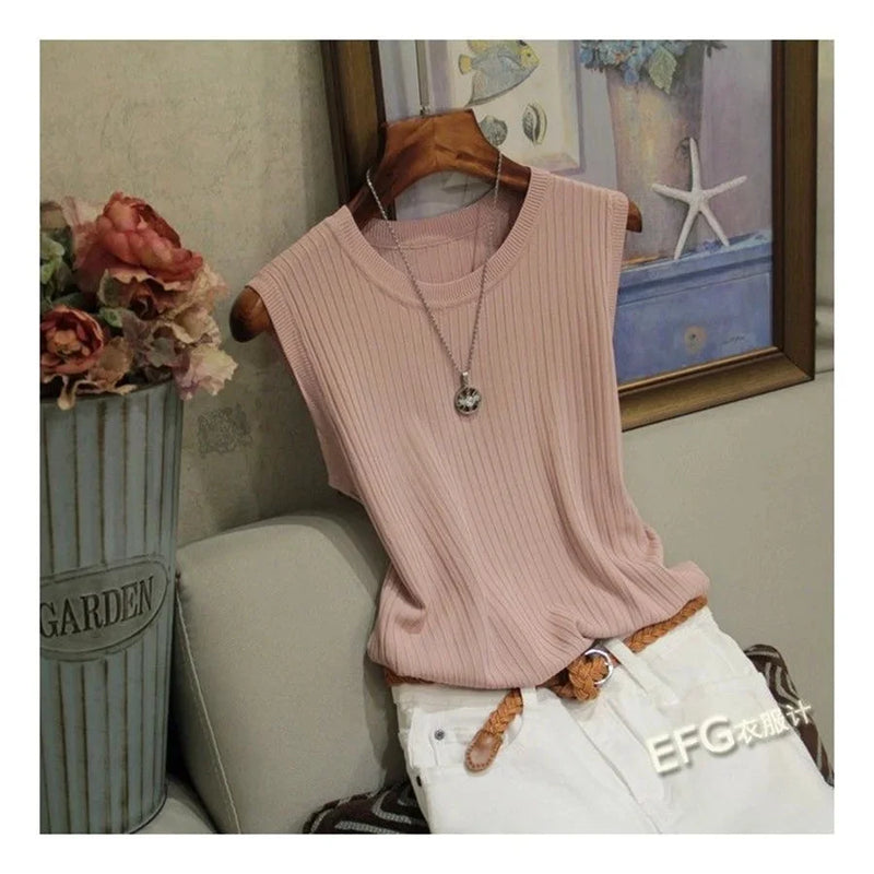 BLUSA SEM MANGAS DE VERÃO
