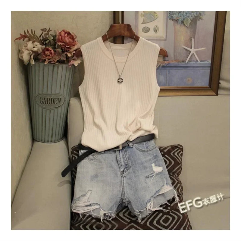 BLUSA SEM MANGAS DE VERÃO